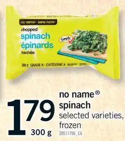 Fortinos NO NAME SPINACH, 300 g offer