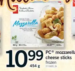 Fortinos PC MOZZARELLA CHEESE STICKS, 454 G offer