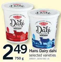 Fortinos HANS DAIRY DAHI, 750 g offer