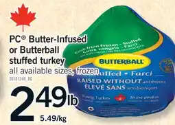 Fortinos PC BUTTER-INFUSED OR BUTTERBALL STUFFED TURKEY offer