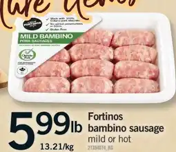 Fortinos FORTINOS BAMBINO SAUSAGE offer