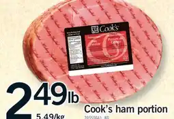 Fortinos COOK'S HAM PORTION offer