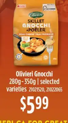 Fortinos OLIVIERI GNOCCHI, 280g-350g offer