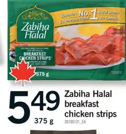 Fortinos ZABIHA HALAL BREAKFAST CHICKEN STRIPS, 375 g offer