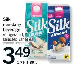 Fortinos SILK NON-DAIRY BEVERAGE, 1.75-1.89 L offer