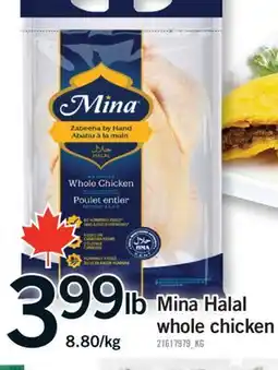 Fortinos MINA HALAL WHOLE CHICKEN offer