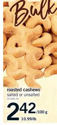 Fortinos ROASTED CASHEWS offer