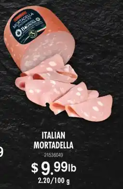 Fortinos ITALIAN MORTADELLA, 2.20/100 g offer