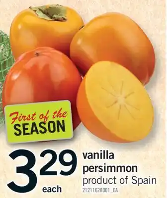 Fortinos VANILLA PERSIMMON offer