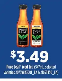 Fortinos PURE LEAF ICED TEA, 547ML offer