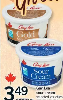 Fortinos GAY LEA SOUR CREAM, 425/500 mL offer