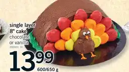 Fortinos SINGLE LAYER 8 CAKE, 600/650 g offer