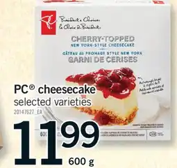 Fortinos PC CHEESECAKE, 600 G offer