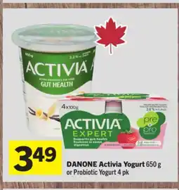 Foodland DANONE Activia Yogurt offer
