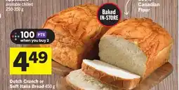 Foodland Dutch Crunch or Soft Italia Bread offer