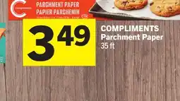 Foodland COMPLIMENTS Parchment Paper offer