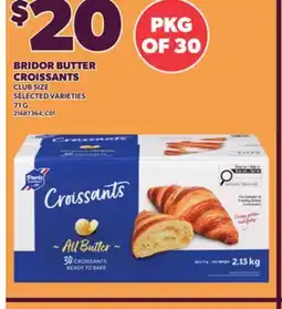 Independent Grocer BRIDOR BUTTER CROISSANTS, 71G offer