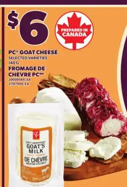 Independent Grocer PC GOAT CHEESE, 140 G offer