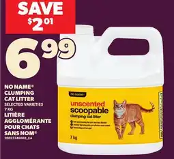 Independent Grocer NO NAME CLUMPING CAT LITTER, 7 KG offer
