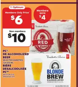 Independent Grocer PC DE-ALCOHOLIZED BEER, 12X355 ML offer