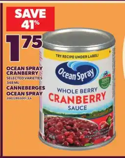 Independent Grocer OCEAN SPRAY CRANBERRY, 348 ML offer