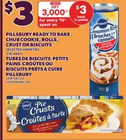 Independent Grocer PILLSBURY READY TO BAKE CHUB COOKIE, ROLLS, CRUST OR BISCUITS, 318-468 G offer