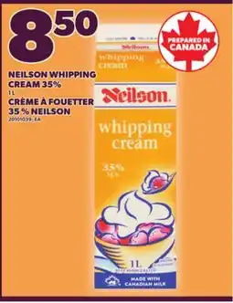 Independent Grocer NEILSON WHIPPING CREAM 35%, 1 L offer