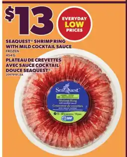 Independent Grocer SEAQUEST SHRIMP RING WITH MILD COCKTAIL SAUCE, 454 G offer