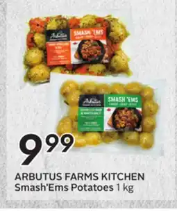 Sobeys ARBUTUS FARMS KITCHEN Smash' Ems Potatoes offer