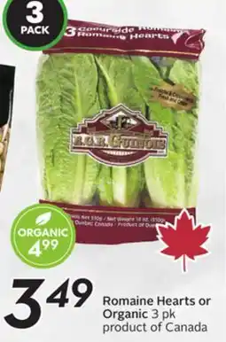 Sobeys Romaine Hearts or Organic offer