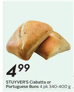 Sobeys STUYVER'S Ciabatta or Portuguese Buns offer