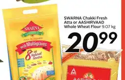 Sobeys SWARNA Chakki Fresh Atta or AASHIRVAAD Whole Wheat Flour offer