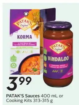 Sobeys PATAK'S Sauces offer