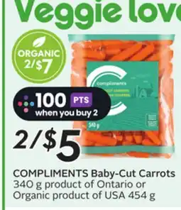 Sobeys COMPLIMENTS Baby-Cut Carrots offer