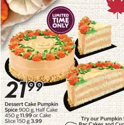 Sobeys Dessert Cake Pumpkin Spice offer