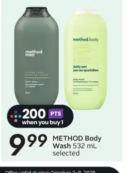 Sobeys METHOD Body Wash offer