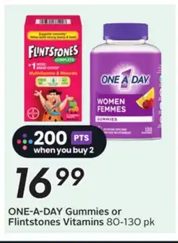 Sobeys ONE-A-DAY Gummies or Flintstones Vitamins offer