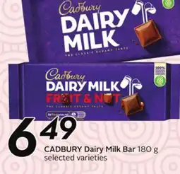 Sobeys CADBURY Dairy Milk Bar offer