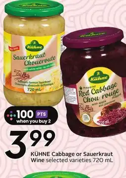 Sobeys KÜHNE Cabbage or Sauerkraut Wine offer