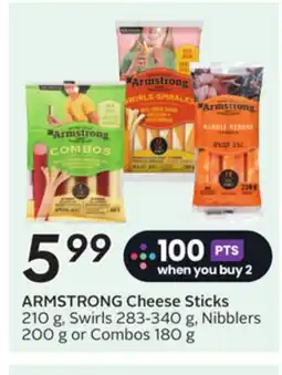 Sobeys ARMSTRONG Cheese Sticks offer