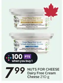 Sobeys NUTS FOR CHEESE Dairy Free Cream Cheese offer