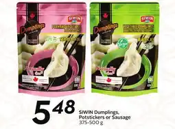 Sobeys SIWIN Dumplings, Potstickers or Sausage offer