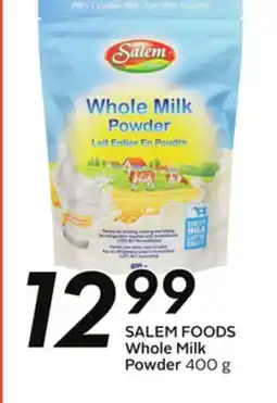 Sobeys SALEM FOODS Whole Milk Powder offer