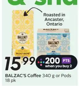 Sobeys BALZAC'S Coffee offer