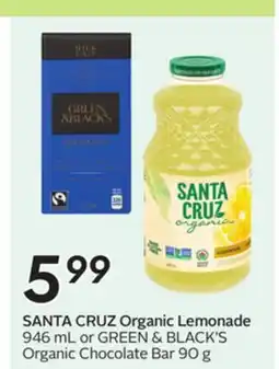 Sobeys SANTA CRUZ Organic Lemonade offer