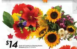 Sobeys Taste of Country or Glowing Hearts Bouquet offer