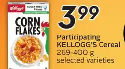 Sobeys KELLOGG'S Cereal offer