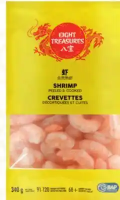 Sobeys EIGHT TREASURES Cooked and Peeled Shrimp offer