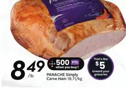 Sobeys PANACHE Simply Carve Ham offer