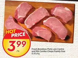 Sobeys Fresh Boneless Pork Loin Centre and Rib Combo Chops offer